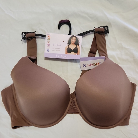 joyspun Other - Brown Seamless Full-Coverage T-shiry Bra with Adjustable Straps